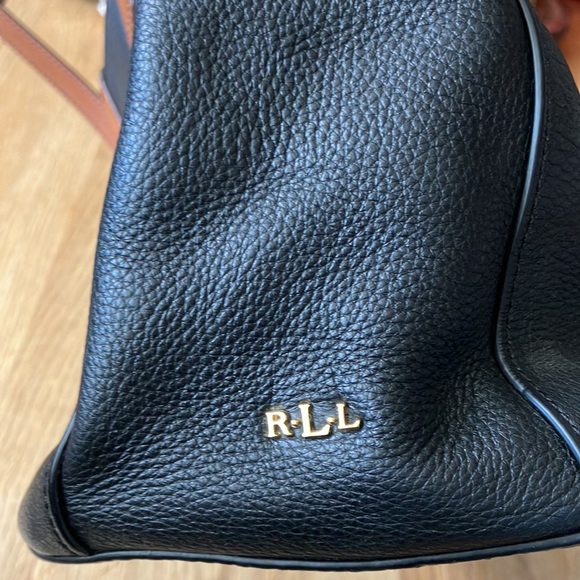 RALPH LAUREN GENUINE LEATHER SHOULDER BAG - Picture 5 of 17